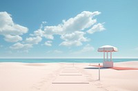 Beach outdoors horizon nature. AI generated Image by rawpixel.