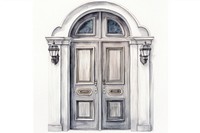 Door white background architecture protection. AI generated Image by rawpixel.