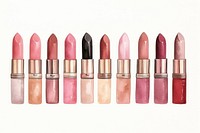 Lipstick cosmetics arrangement variation. AI generated Image by rawpixel.
