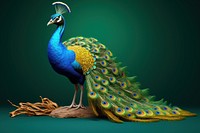 Peacock feather showing animal. AI generated Image by rawpixel.