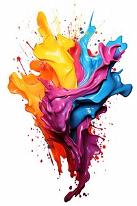 Splashing painting purple art. AI generated Image by rawpixel.