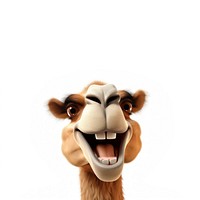 Camel smiling mammal animal. AI generated Image by rawpixel.