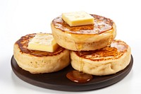 Pancake bread plate food. AI generated Image by rawpixel.