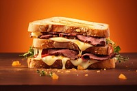 Sandwich cheese food beef. 