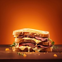 Cheesy sandwich. AI generated Image by rawpixel.