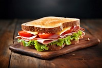 Sandwich tomato cheese bread. 