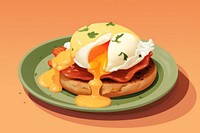 Egg brunch food breakfast. AI generated Image by rawpixel.