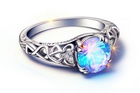 Opal ring gemstone jewelry locket. AI generated Image by rawpixel.