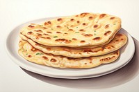 Naan food tortilla bread. 