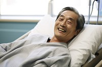 Hospital patient adult happy. 