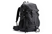 Backpack bag white background monochrome. AI generated Image by rawpixel.
