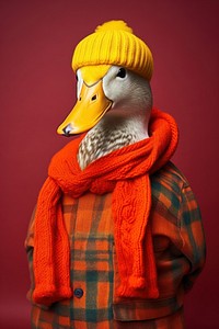Portrait sweater duck red. AI generated Image by rawpixel.