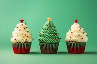 Cupcake christmas dessert icing. AI generated Image by rawpixel.
