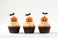 Cupcake halloween dessert pumpkin. AI generated Image by rawpixel.