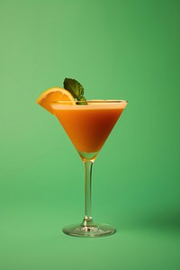 Cocktail martini orange drink. 