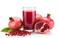 Pomegranate juice fruit plant. 