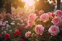 Rose outdoors blossom flower. AI generated Image by rawpixel.