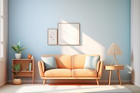 Room architecture furniture cushion. AI generated Image by rawpixel.