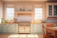 Kitchen furniture home architecture. AI generated Image by rawpixel.