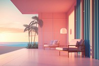 Architecture furniture building hotel. AI generated Image by rawpixel.