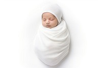 Baby portrait newborn blanket. AI generated Image by rawpixel.
