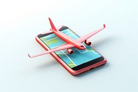 Airplane aircraft vehicle phone. AI generated Image by rawpixel.
