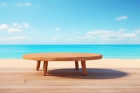 Beach table wood furniture. 