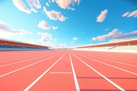 Outdoors running sports sky. AI generated Image by rawpixel.