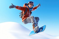 Snow snowboarding recreation adventure. 