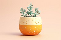 Plant vase leaf pot. 