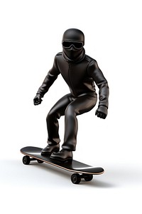 Skateboard longboard cartoon helmet. AI generated Image by rawpixel.