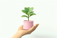 Plant holding leaf hand. AI generated Image by rawpixel.