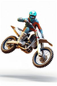Motocross motorcycle vehicle cartoon. AI generated Image by rawpixel.