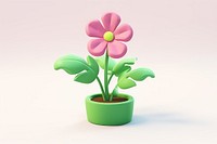 Flower plant cartoon blossom. 