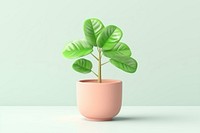 Plant blossom leaf houseplant. AI generated Image by rawpixel.