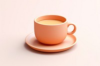 Cup coffee saucer drink. 