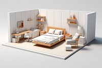 Bedroom furniture chair architecture. AI generated Image by rawpixel.