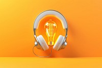 Headphones light electricity illuminated. AI generated Image by rawpixel.