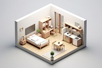 Room architecture furniture building. AI generated Image by rawpixel.