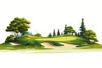 Golf outdoors nature sports. AI generated Image by rawpixel.