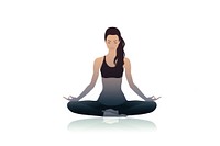 Yoga stretching exercise sitting. AI generated Image by rawpixel.