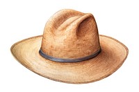 Hat white background headwear sombrero. AI generated Image by rawpixel.