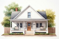 Architecture building cottage house. AI generated Image by rawpixel.