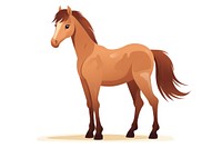 Horse animal mammal herbivorous. AI generated Image by rawpixel.