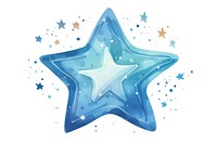 Symbol star blue white background. AI generated Image by rawpixel.