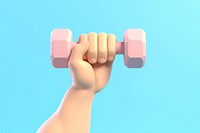 Dumbbell sports hand gym. 