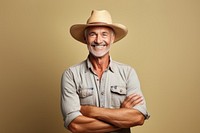 Portrait smiling farmer adult. AI generated Image by rawpixel.