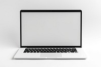 Laptop computer screen white background. AI generated Image by rawpixel.