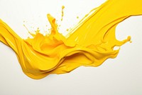 yellow paint splattered. 