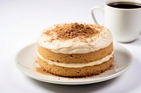 Cream cake dessert coffee. AI generated Image by rawpixel.